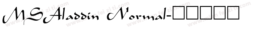 MSAladdin Normal字体转换